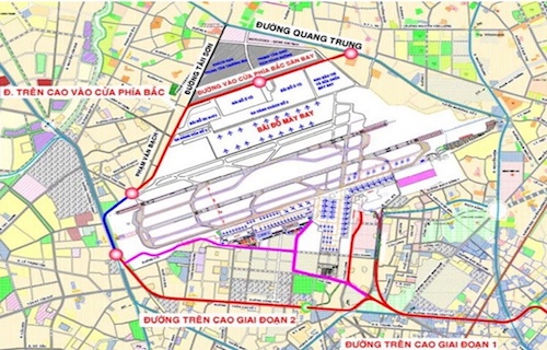 Quy hoạch giao thông mở rộng sân bay Tân Sơn Nhất