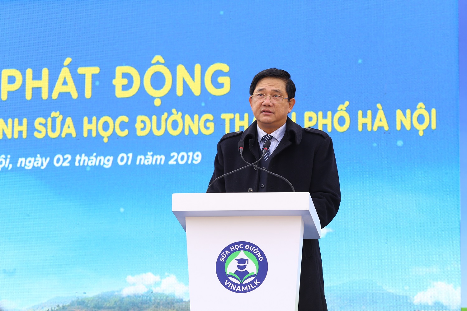 Ông Phạm Xuân Tiến – Phó Giám đốc Sở Giáo dục và Đào tạo Hà Nội phát biểu tại sự kiện.