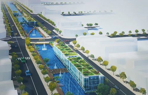 Hình ảnh sông Kim Ngưu trong đề án quy hoạch cải tạo