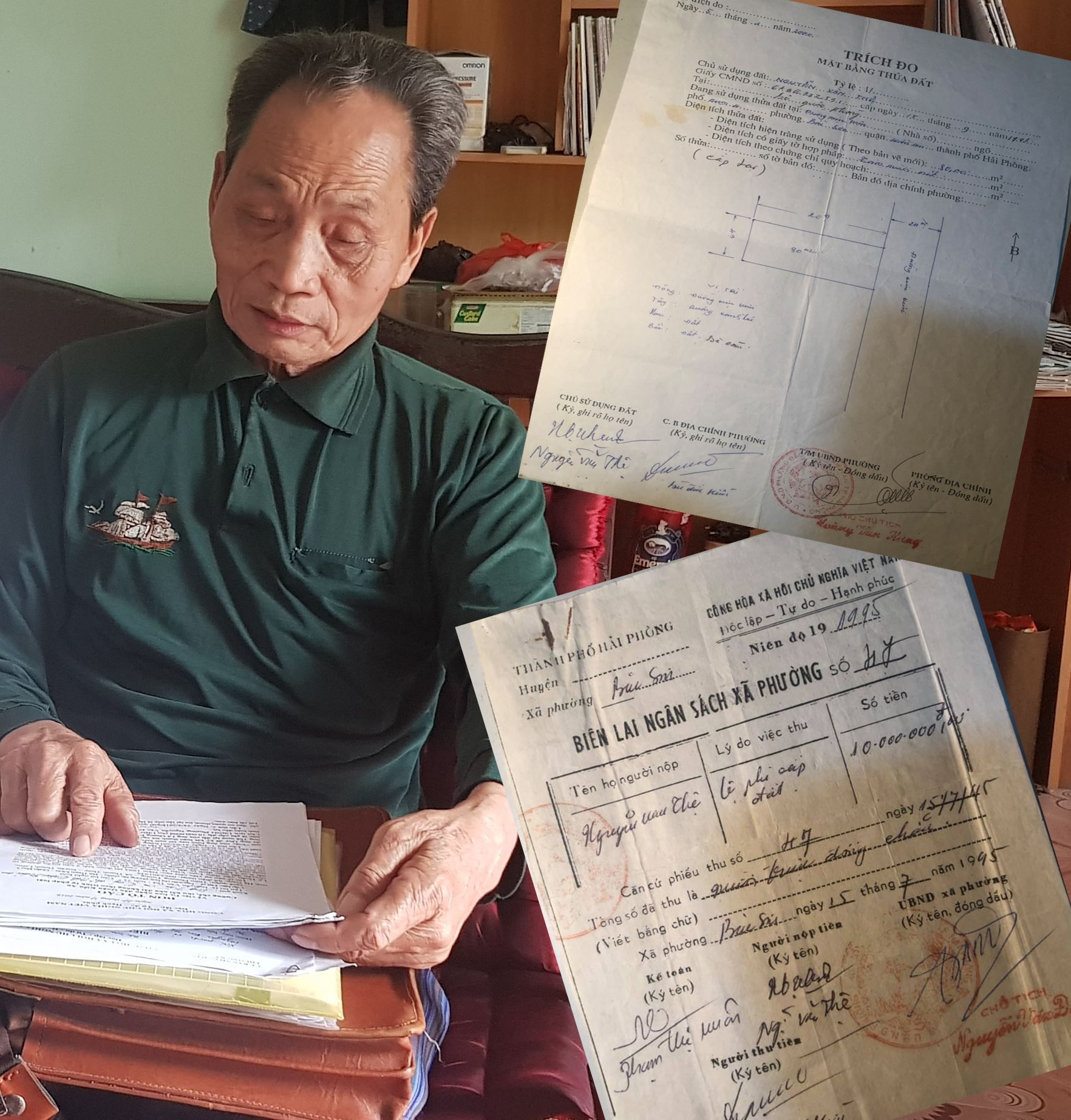 Đại tá Nguyễn Văn Thệ đã nhiều năm mang đơn đi kiến nghị lên 