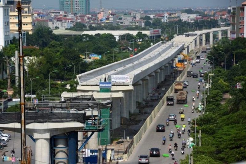 Toàn cảnh tuyến metro Nhổn - Ga Hà Nội đang bị chậm tiến độ