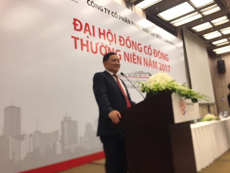 Ông Nguyễn Văn Đạt cũng cho biết thêm trong năm 2017 Công ty không có kế hoạch vay thêm tiền ngân hàng để phát triển các dự án mới 