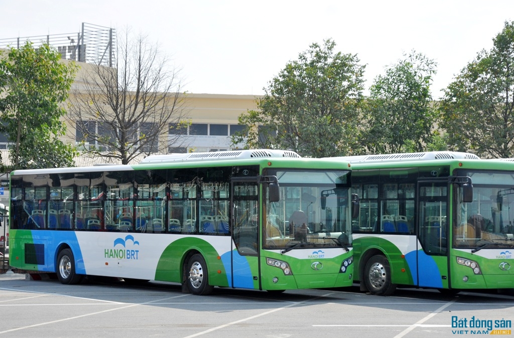 Xe buýt nhanh Hà Nội đã sẵn sàng chạy thử nghiệm.