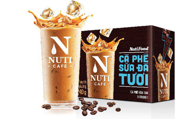 Sản phẩm cà phê sữa đá tươi của Nuticafé, ra mắt cuối tháng 8 vừa qua.