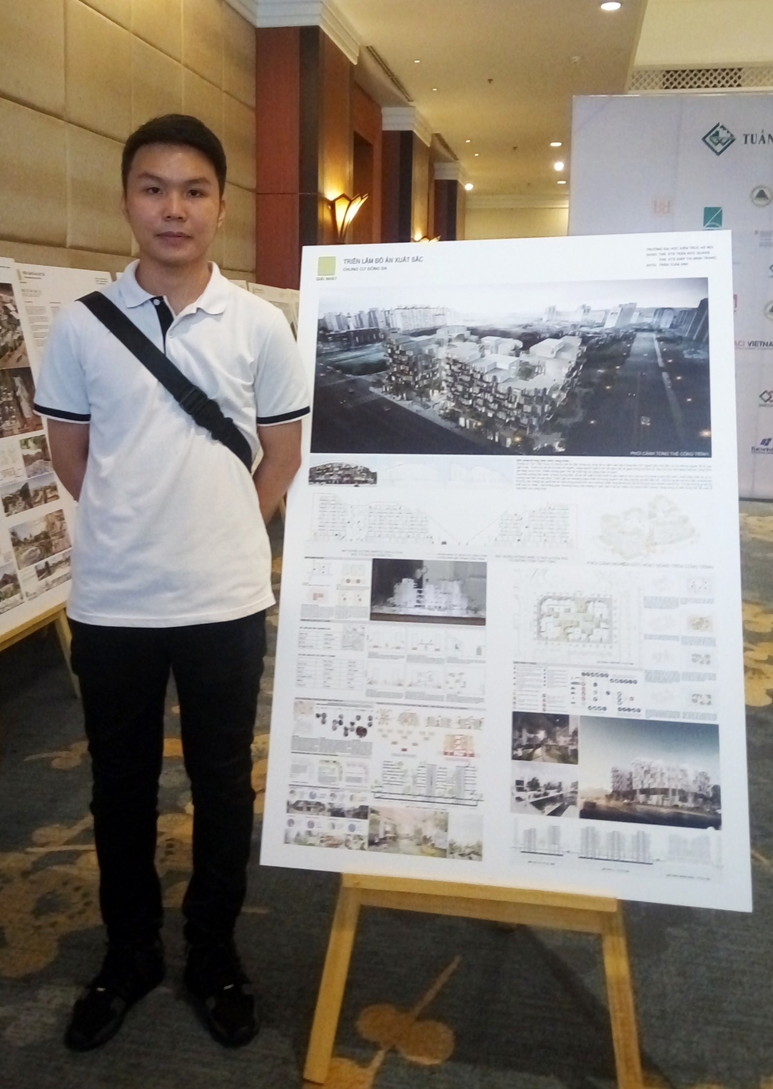 Điển hình là đồ án với đề tài “Chung cư Đống Đa” của sinh viên Trần Tuấn Anh, Đại học Kiến trúc Hà Nội giành giải xuất sắc.
