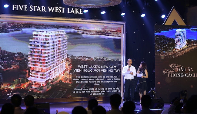 Dự án Five Star West Lake trên đường Thuỵ Khuê được chào bán từ 8,5 - 44 tỷ đồng/căn hộ