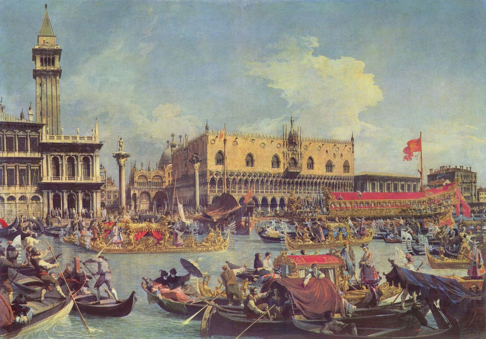Một bức họa về Venice được vẽ vào năm 1730