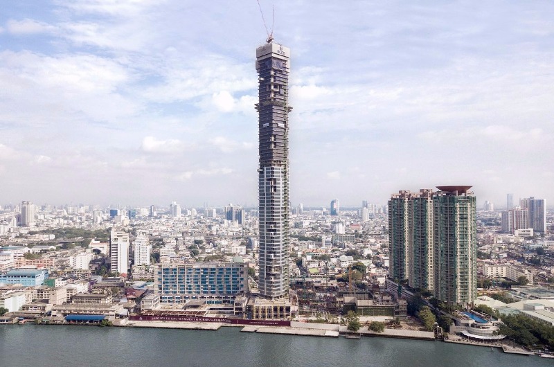 Tòa căn hộ-văn phòng Four Seasons đang được xây dựng tại trung tâm Bangkok, Thái Lan