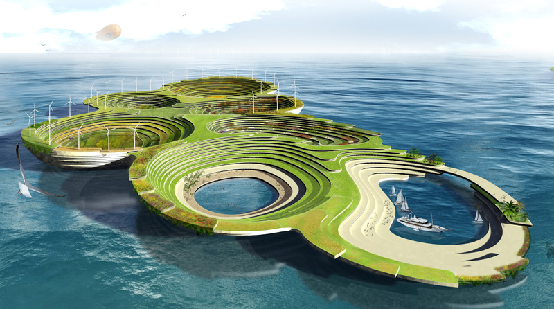 Tuy có vể khó tin, nhưng những hòn đảo nhân tạo nổi trên mặt nước có khả năng sẽ trở thành phổ biến trong tương lai