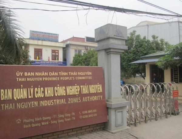  Ban Quản lý các khu công nghiệp tỉnh Thái Nguyên