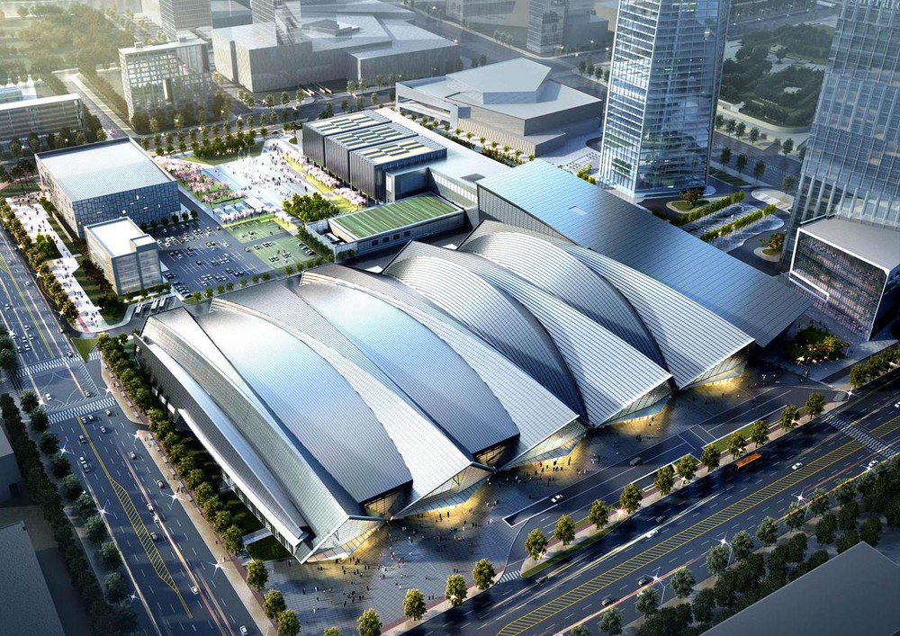 Trung tâm triển lãm quốc tế Songdo ở thành phố Incheon của Hàn Quốc nơi diễn đàn được tổ chức.