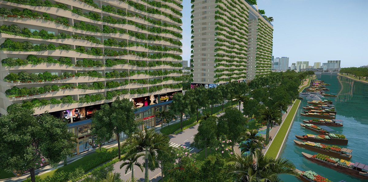 Thành phố thông minh phải đi liền với các công trình xanh thân thiện với môi trường.