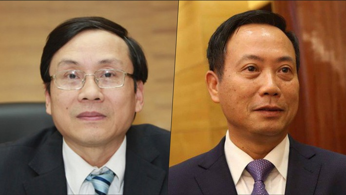 Ông Vũ Bằng, thành viên Tổ Tư vấn kinh tế của Thủ tướng (bên trái) và ông Trần Văn Dũng, Chủ tịch Uỷ ban Chứng khoán Nhà nước