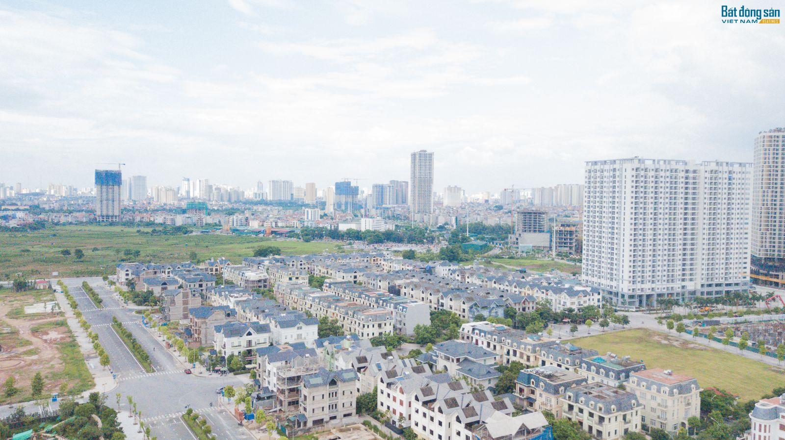 Dự án khu đô thị Dương Nội nhìn từ trên cao xuống
