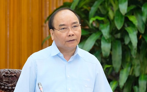 Thủ tướng Nguyễn Xuân Phúc phát biểu tại buổi làm việc. Ảnh: VOV.vn.