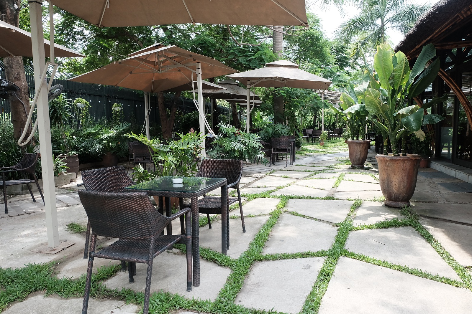 Nằm ngay cạnh Bảo tàng Dân tộc học,p/Fresh Garden Cafe sở hữu không gian rộng rãi, yên tĩnh, mang hơi hướng của các quán cà phê phổ biến tại Việt Nam.