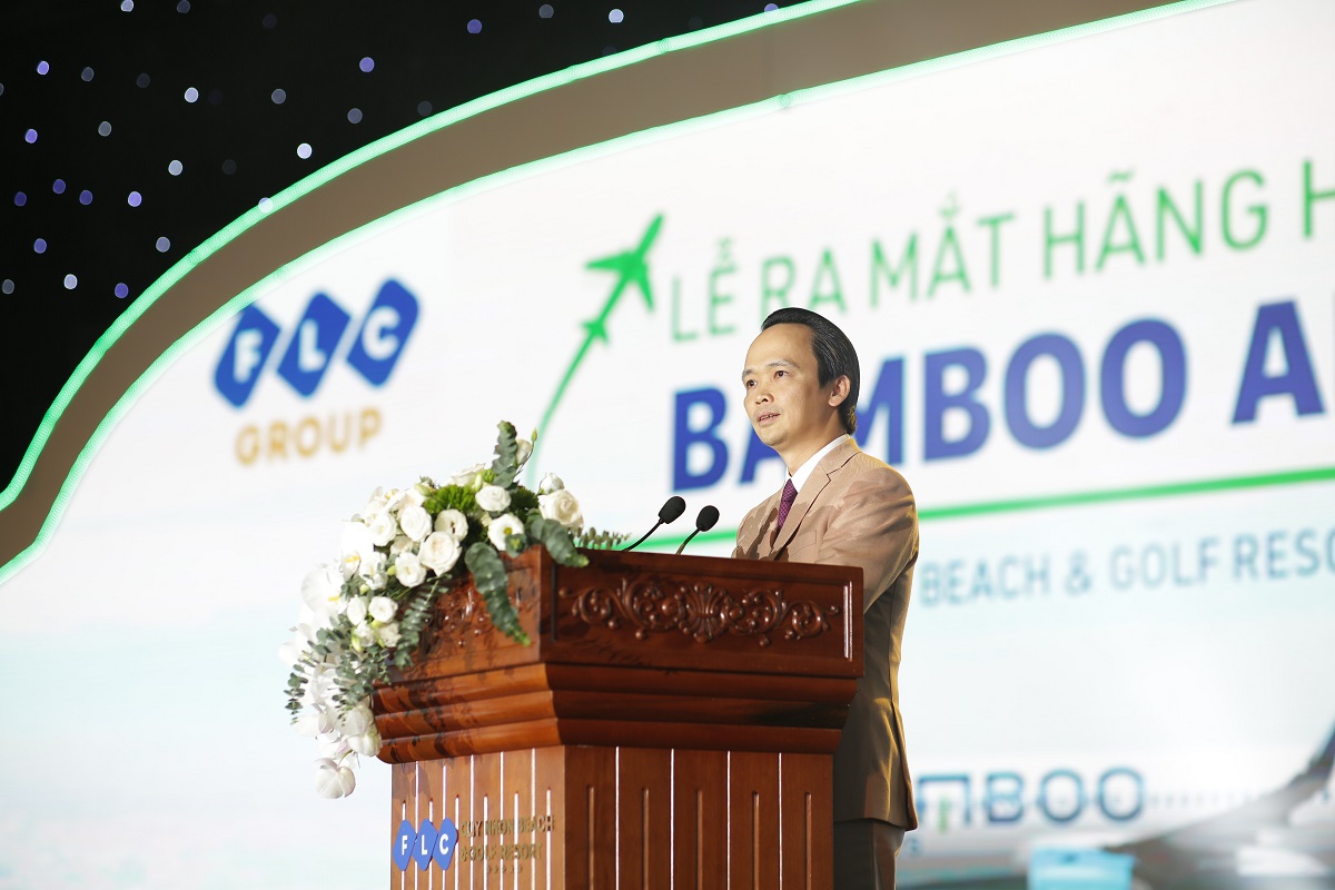 Ông Trịnh Văn Quyết, Chủ tịch Tập đoàn FLC, phát biểu.