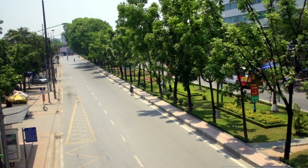 Một góc đường Hoàng Quốc Việt.