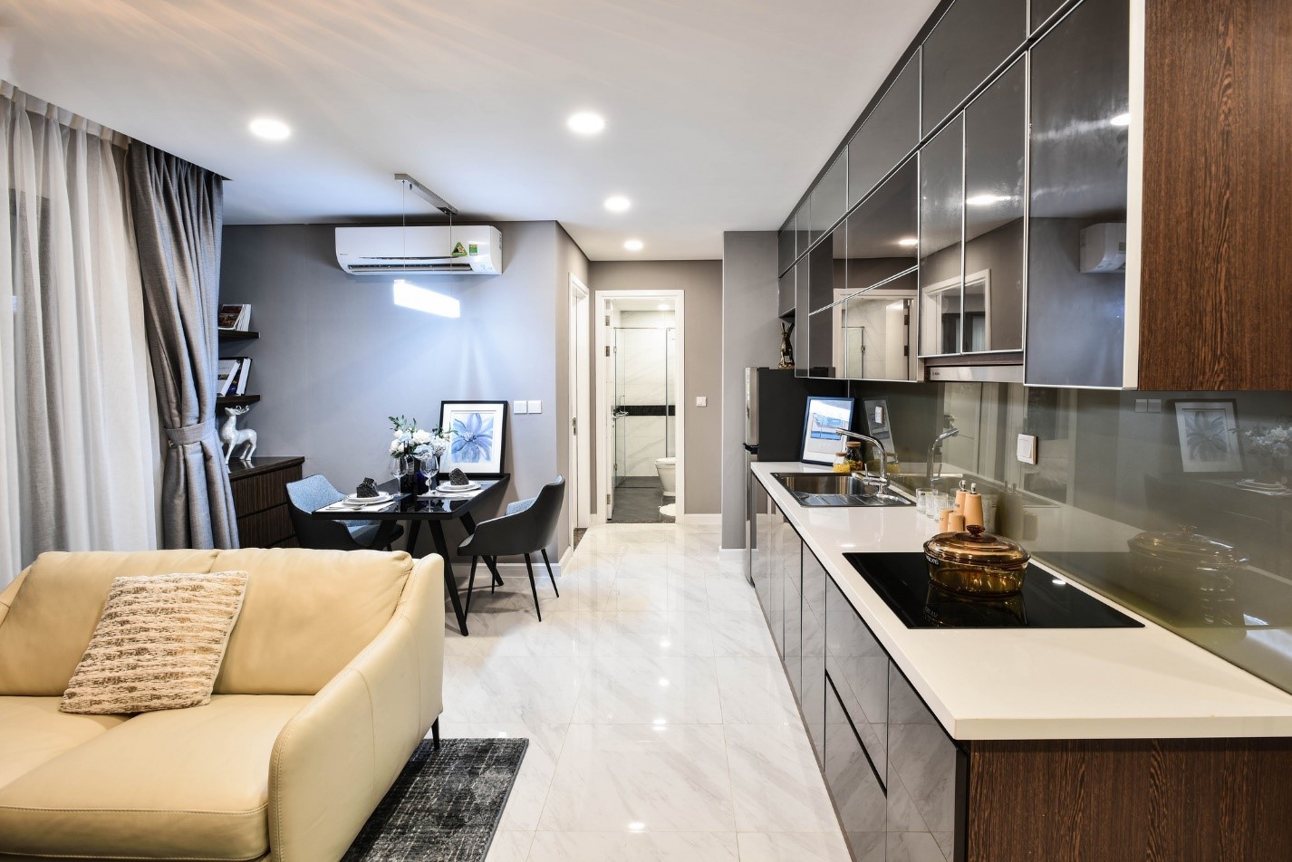 Nhờ thiết kế tối ưu, tiết kiệm diện tích, các căn hộ tại D’. El Dorado có mức giá phù hợp với số đông khách hàng.
