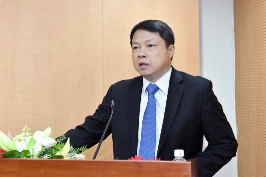 Ông Nguyễn Văn Du tại buổi trao quyết định bổ nhiệm. (Nguồn: SBV).