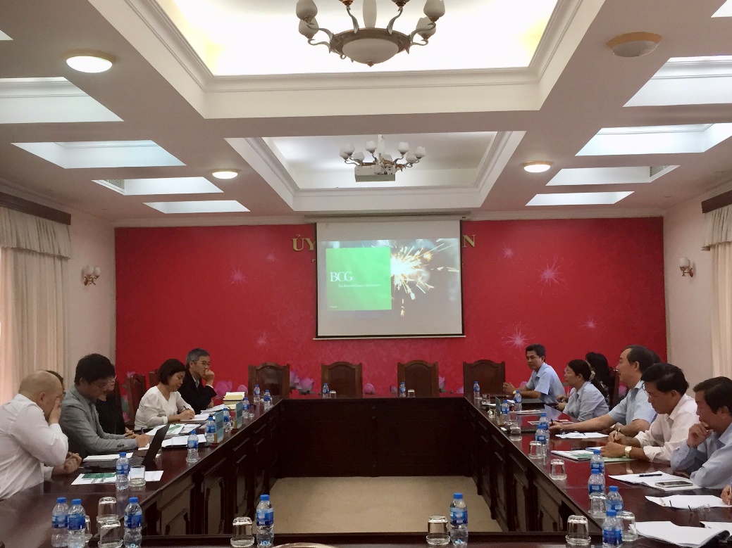 Buổi thảo luận với UBND tỉnh An Giang và đại diện Tập đoàn Novaland và BCG.