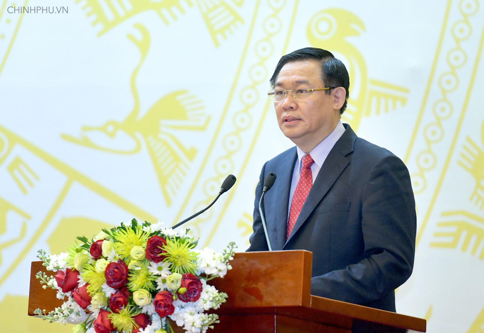 Phó Thủ tướng Vương Đình Huệ phát biểu khai mạc Hội nghị. Ảnh: VGP/Quang Hiếu