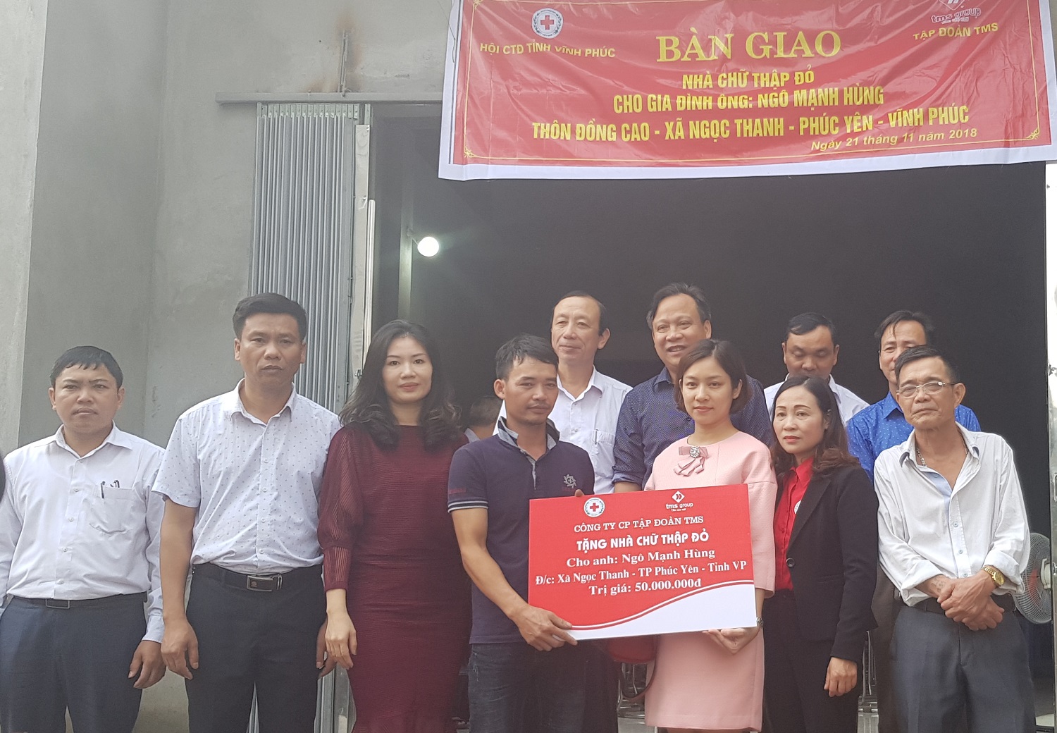 Với sự chung tay của Tập đoàn TMS và cộng đồng, gia đình ông Ngô Mạnh Hùng đã xây dựng được căn nhà kiên cố.