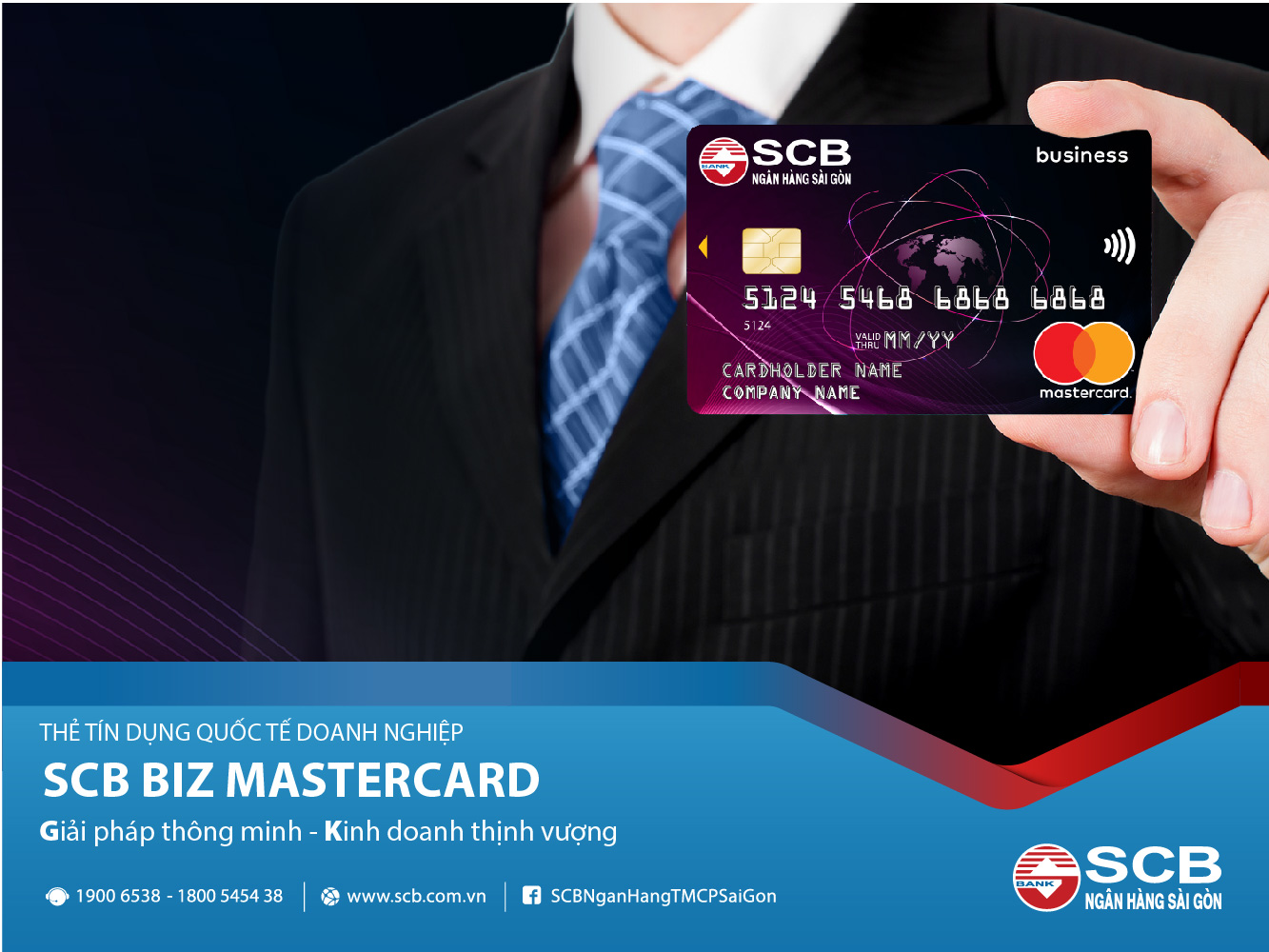 SCB Biz Mastercard mang đến cho Khách hàng những giải pháp quản lý tài chính thông minh và tối ưu nhất.