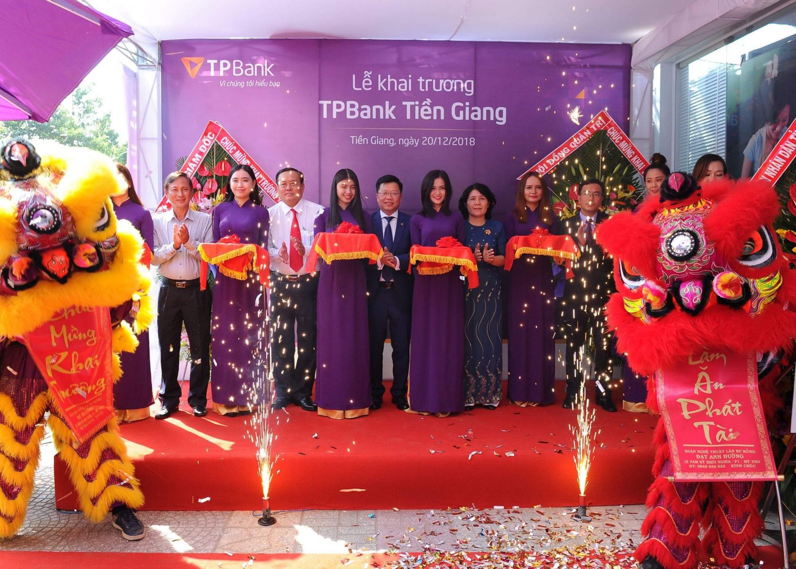 TPBank Tiền Giang đã chính thức khai trương và đi vào hoạt động từ ngày 20/12/2018.