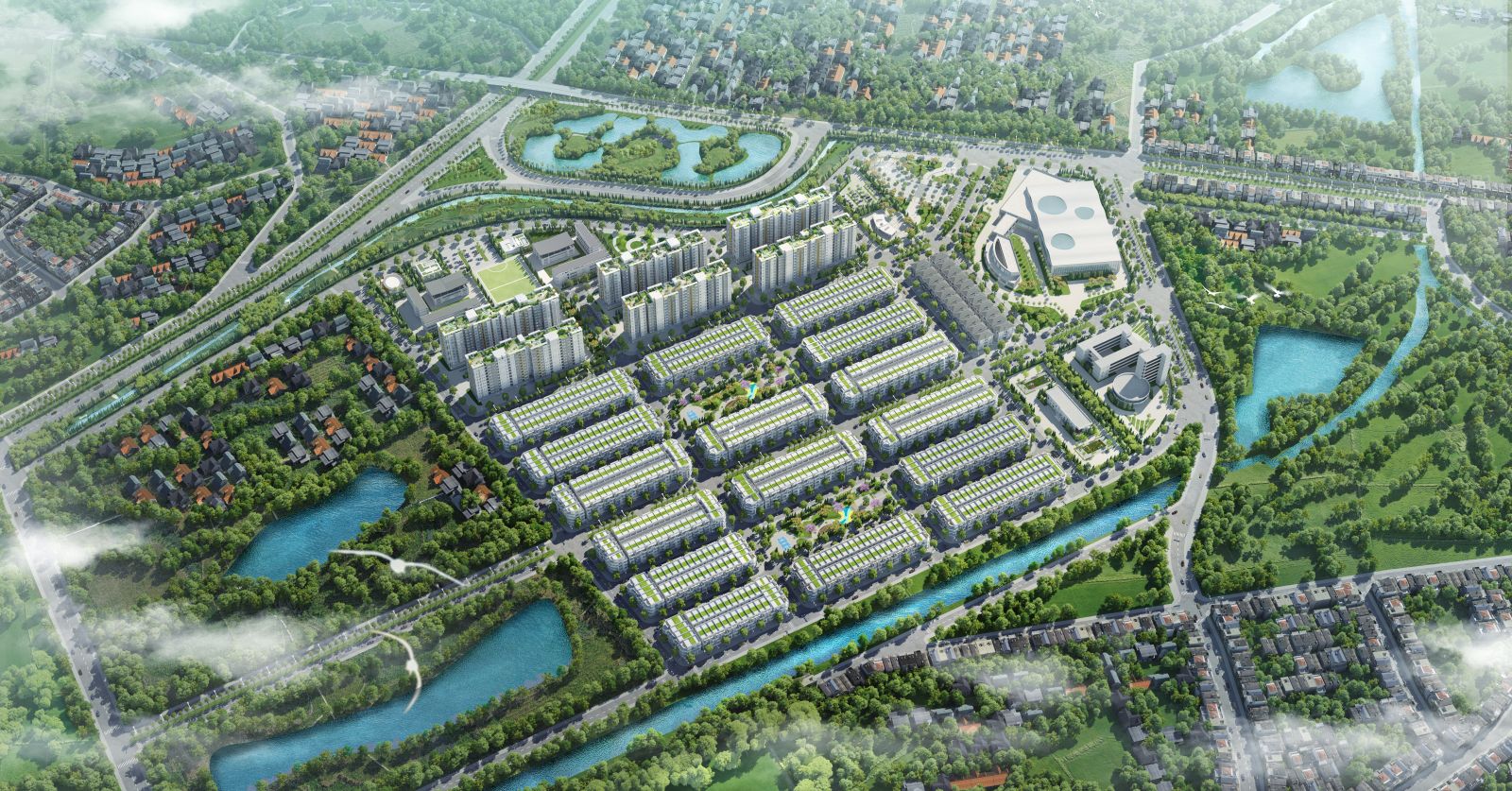 Him Lam Green Park như một thành phố thu nhỏ, đảm bảo đáp ứng đầy đủ nhu cầu của cư dân 