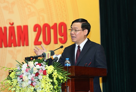 Phó Thủ tướng Vương Đình Huệ phát biểu tại Hội nghị - Ảnh: VGP/Thành Chung