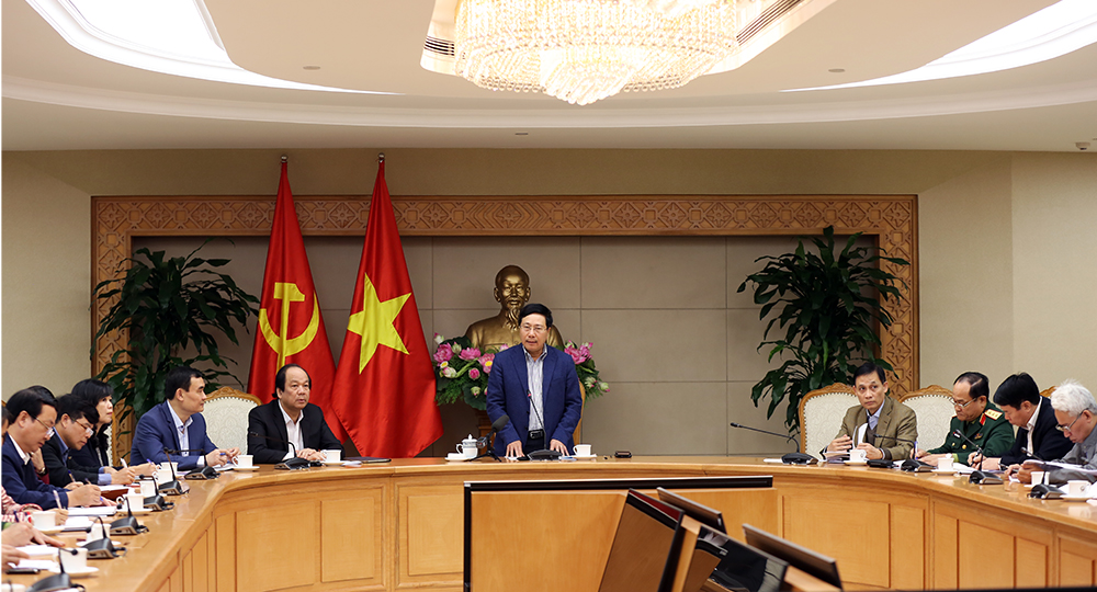 Phó Thủ tướng Phạm Bình Minh phát biểu tại Hội nghị. Ảnh: VGP/Hải Minh