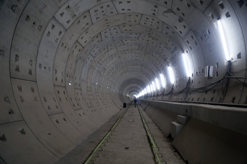 Hầm Metro nối từ ga Ba Son đến Nhà hát thành phố cơ bản hoàn thành. Ảnh: Hữu Công.