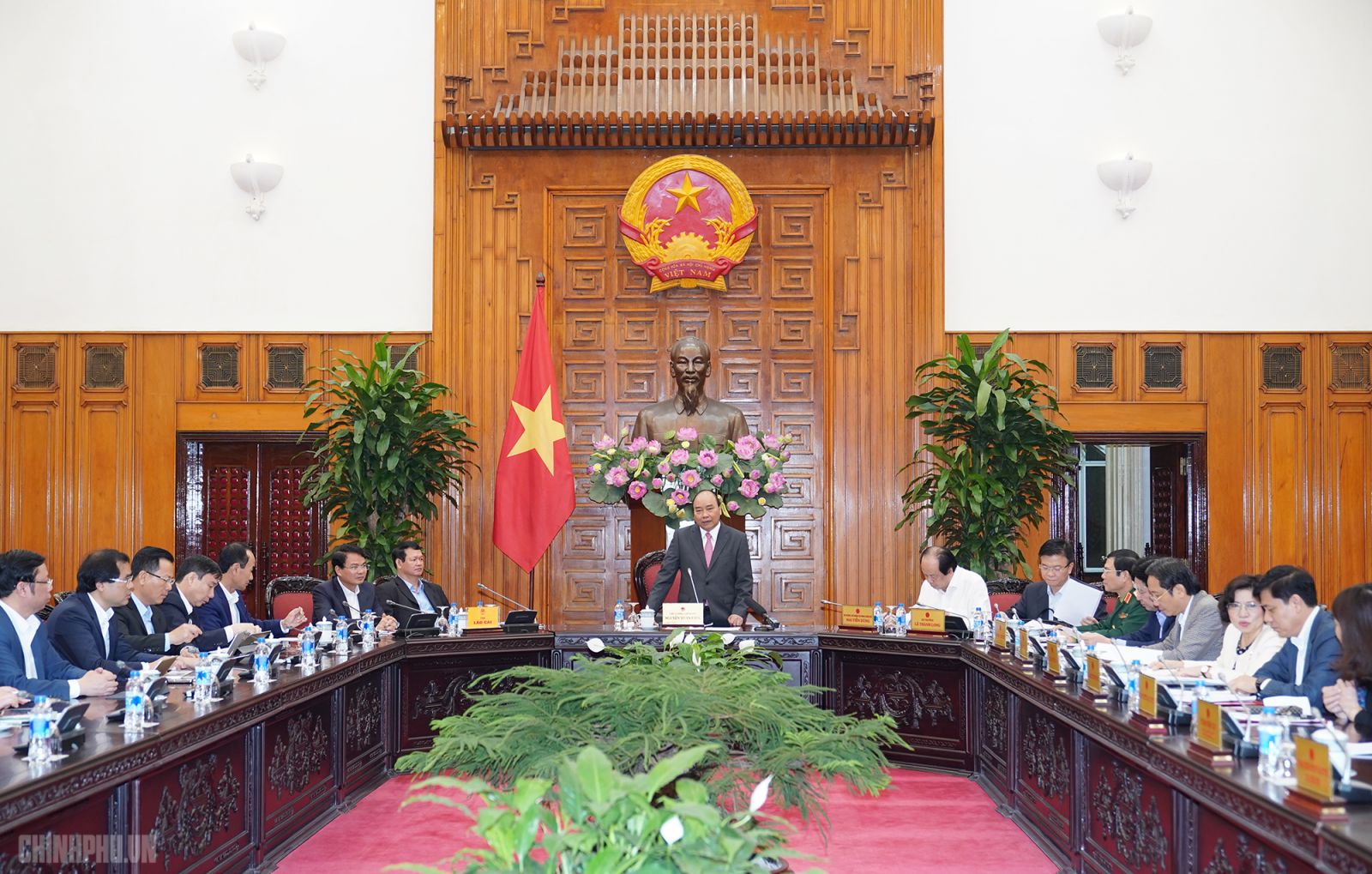 Thủ tướng họp về Đề án thành lập thị xã Sa Pa. Ảnh: VGP/Quang Hiếu 