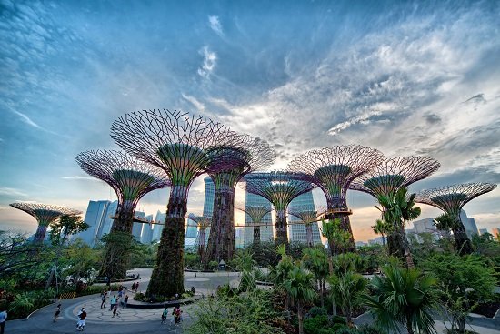 “lá phổi xanh” của Singapore là tổ hợp những công trình kiến trúc, nghệ thuật được thiết kế độc đáo. 