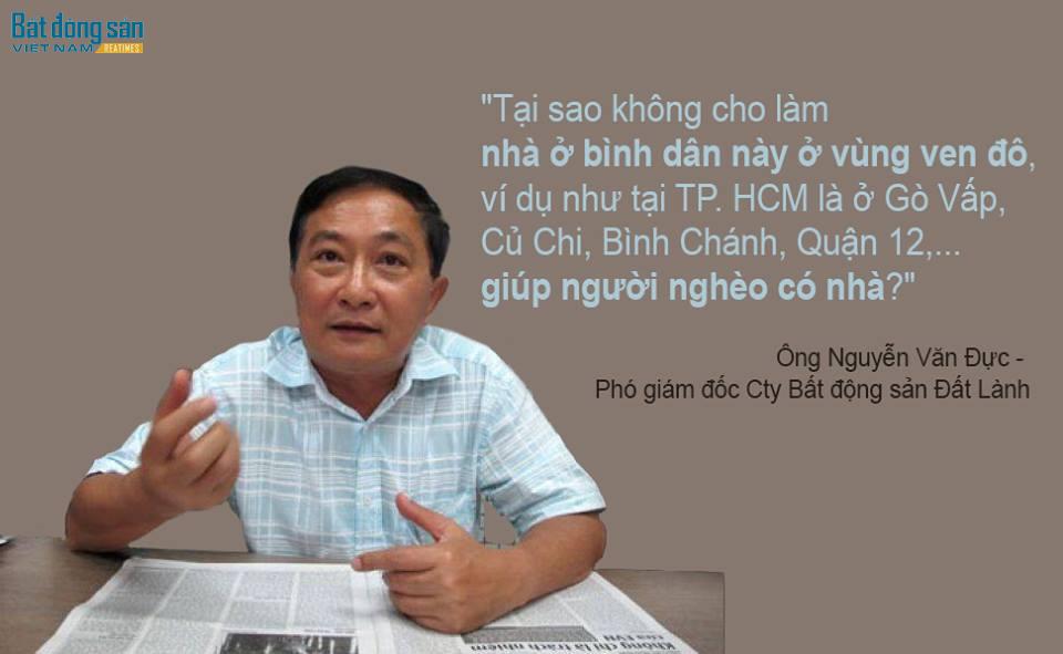 Ông Nguyễn Văn Đực - Phó giám đốc Công ty Bất động sản Đất Lành