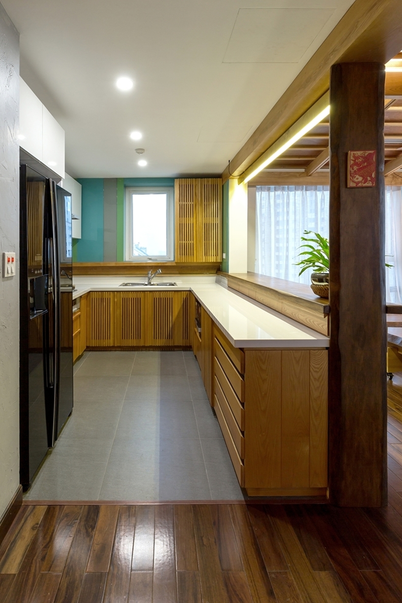 Đa phần nội thất trong căn hộ đều sử dụng gỗ làm vật liệu chủ đạo