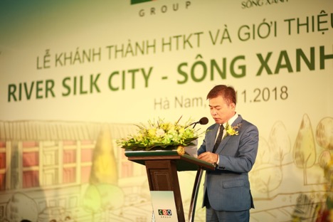 Ông Tạ Văn Tố - Tổng Giám đốc Tập đoàn CEO phát biểu.
