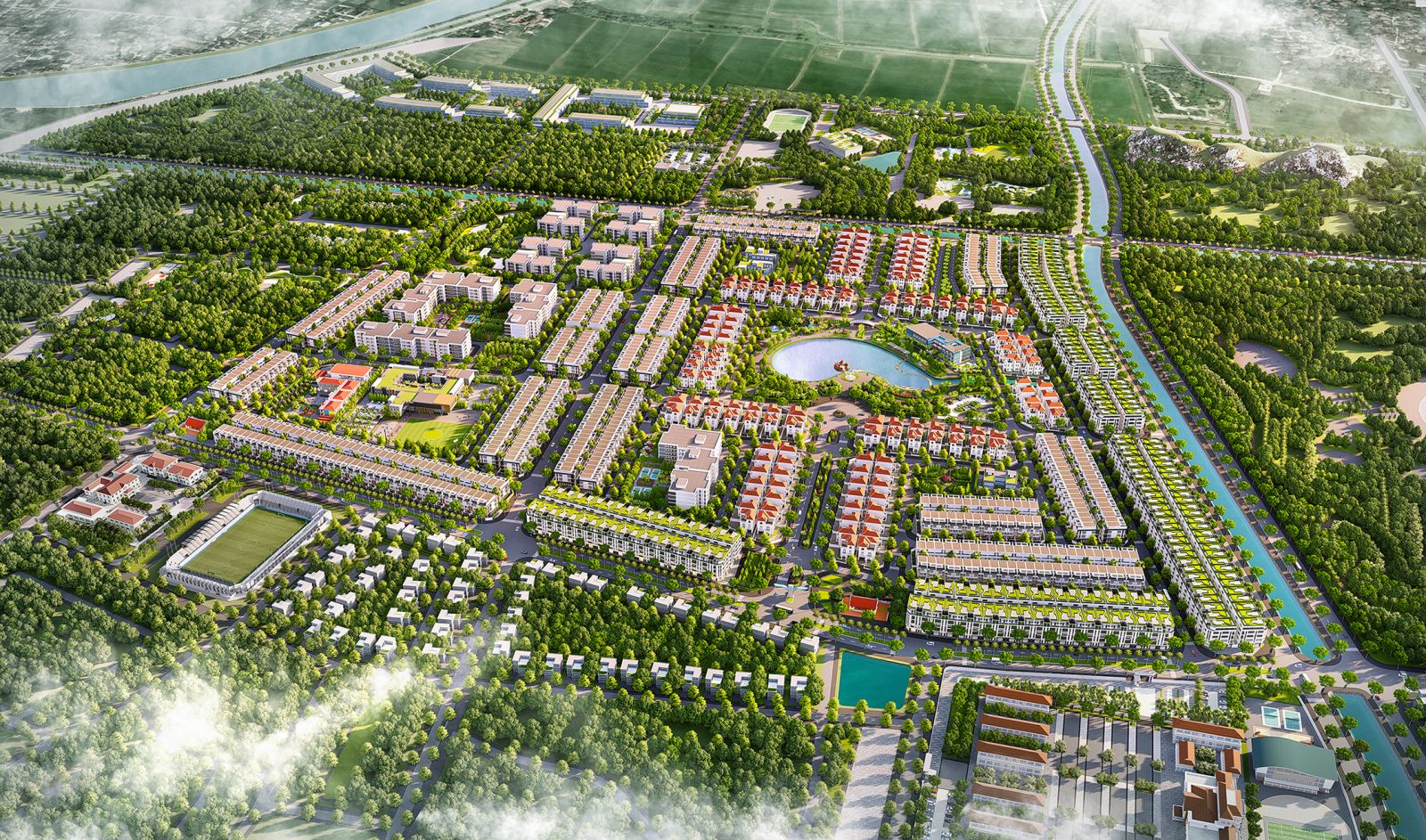 Dự án Khu đô thị Kosy Ninh Bình - quy mô 40,7 ha, tổng mức đầu tư 1.100 tỷ sẽ được Tập đoàn Kosy khởi công trong quý II/2021.
