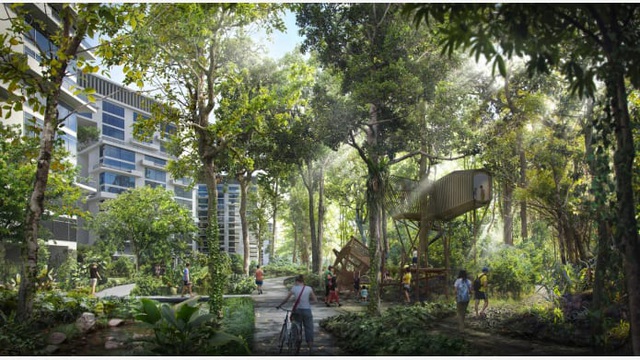 Các nhà quy hoạch dự kiến sẽ giữ lại một số cây xanh tự nhiên trong đô thị