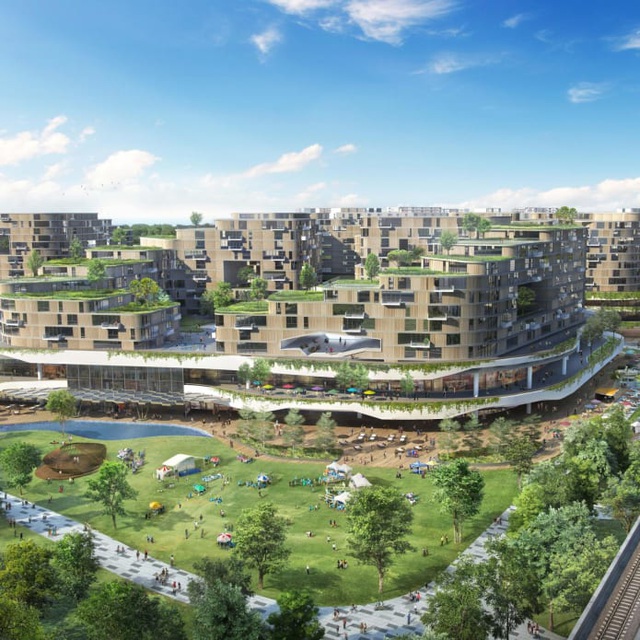 Phối cảnh 3D của đô thị Tengah, Singapore trong tương lai