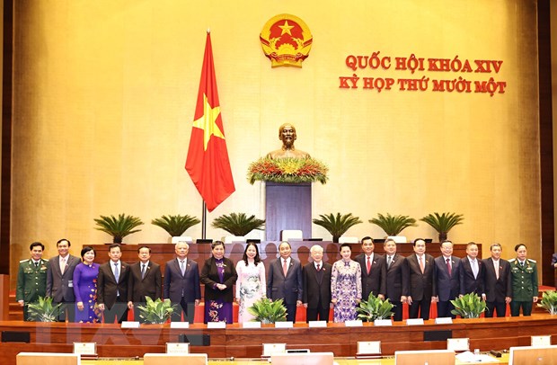 Các lãnh đạo Đảng, Nhà nước, Quốc hội với các Đại biểu Quốc hội.