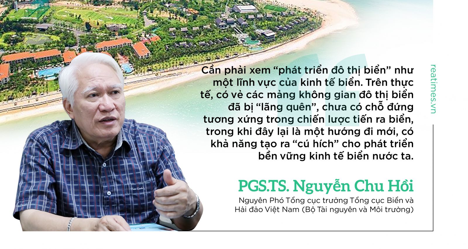 PGS TS Nguyễn Chu Hồi nói về phát triển đô thị biển