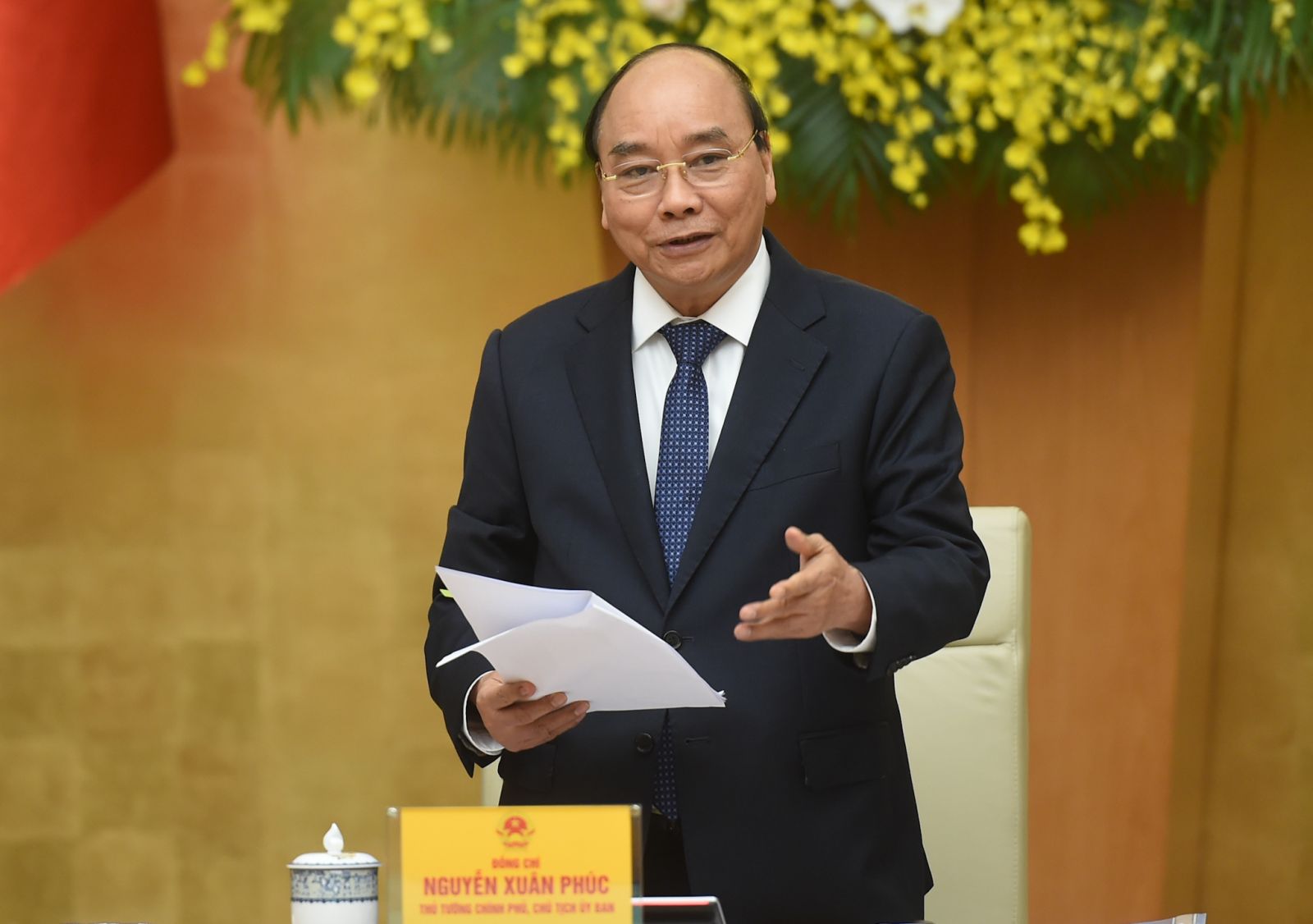 Thủ tướng Nguyễn Xuân Phúc phát biểu kết luận phiên họp Ủy ban quốc gia về Chính phủ điện tử