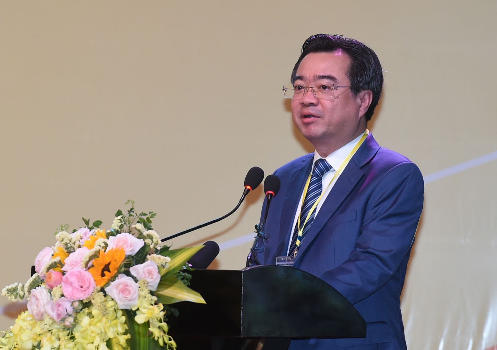 Thứ trưởng Bộ Xây dựng Nguyễn Thanh Nghị phát biểu tại Hội nghị lần thứ 3 về phát triển bền vững Đồng bằng sông Cửu Long thích ứng với biến đổi khí hậu