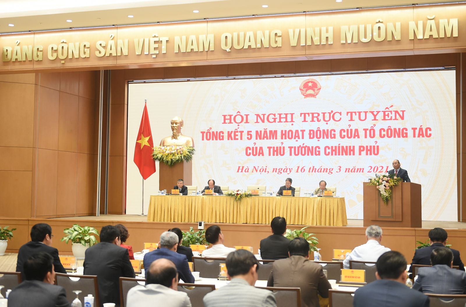 Hội nghị trực tuyến toàn quốc tổng kết 5 năm hoạt động của Tổ công tác của Thủ tướng