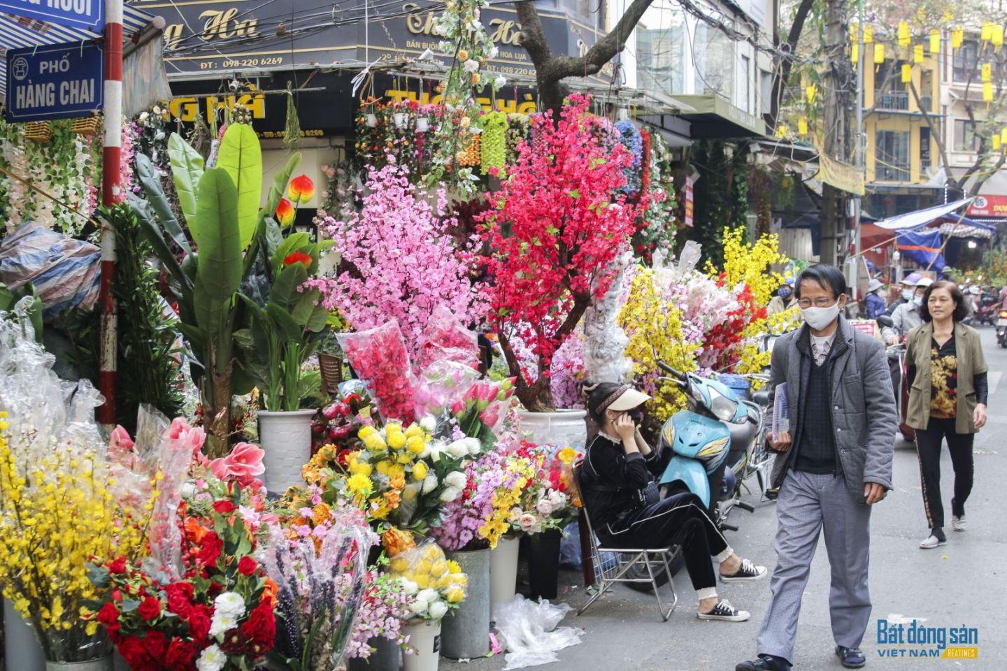 chợ hoa Hàng Lược ngày cuối năm Tết Tân Sửu