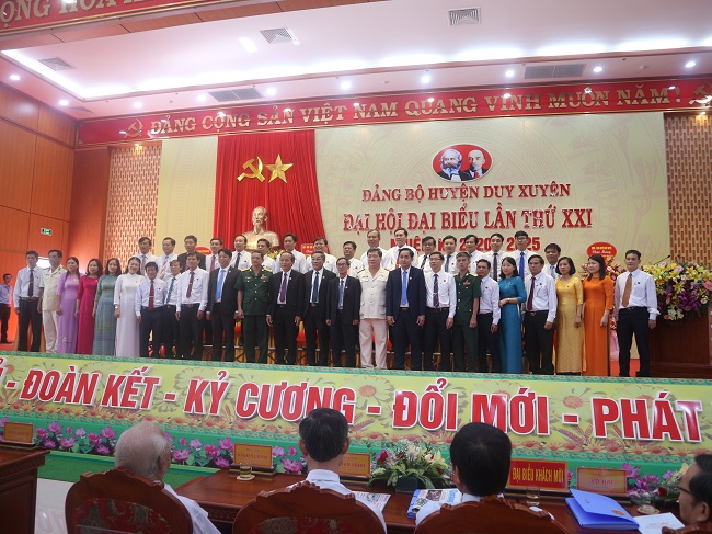 Ban chấp hành Đảng bộ huyện Duy Xuyên nhiệm kỳ 2020 - 2025