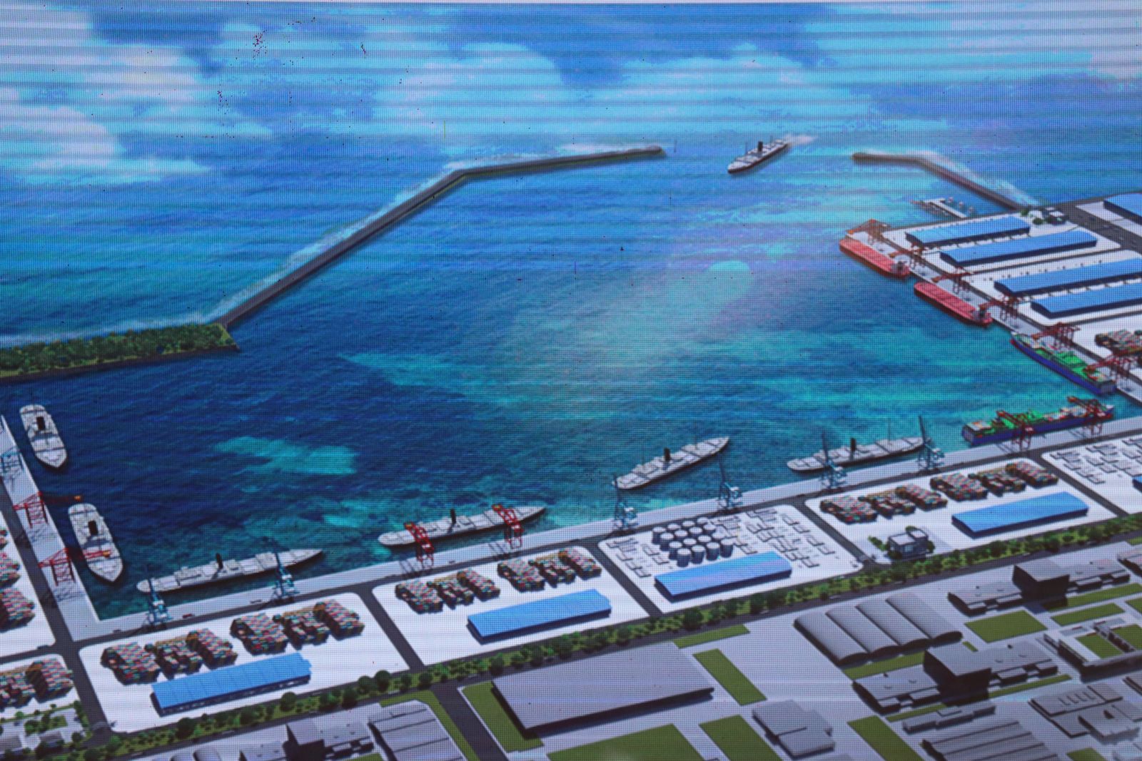 Phối cảnh Cảng Mỹ Thủy nằm trong Khu kinh tế Đông Nam Quảng Trị