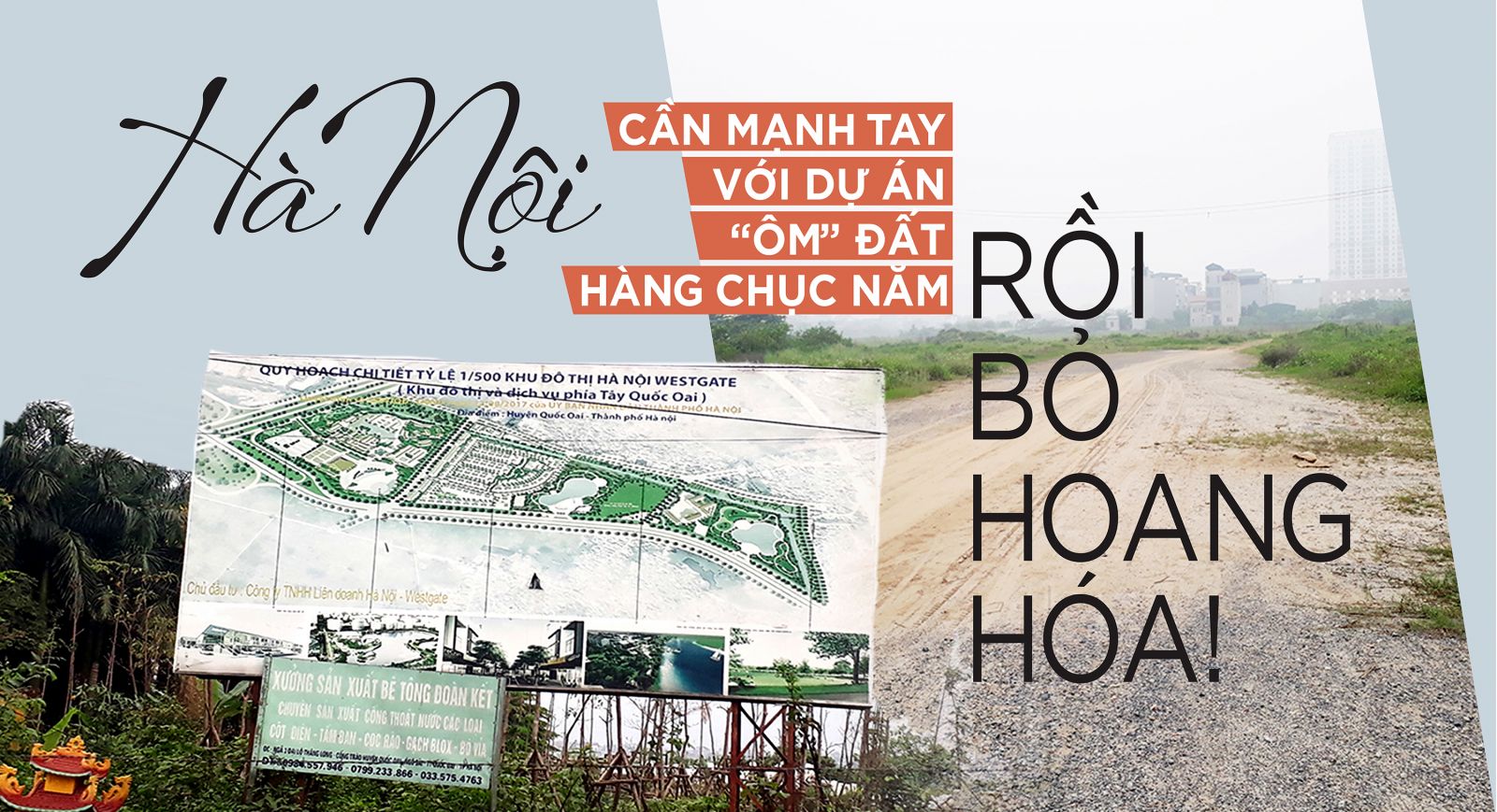 Hà Nội cần mạnh tay với dự án “ôm” đất hàng chục năm rồi bỏ hoang hóa